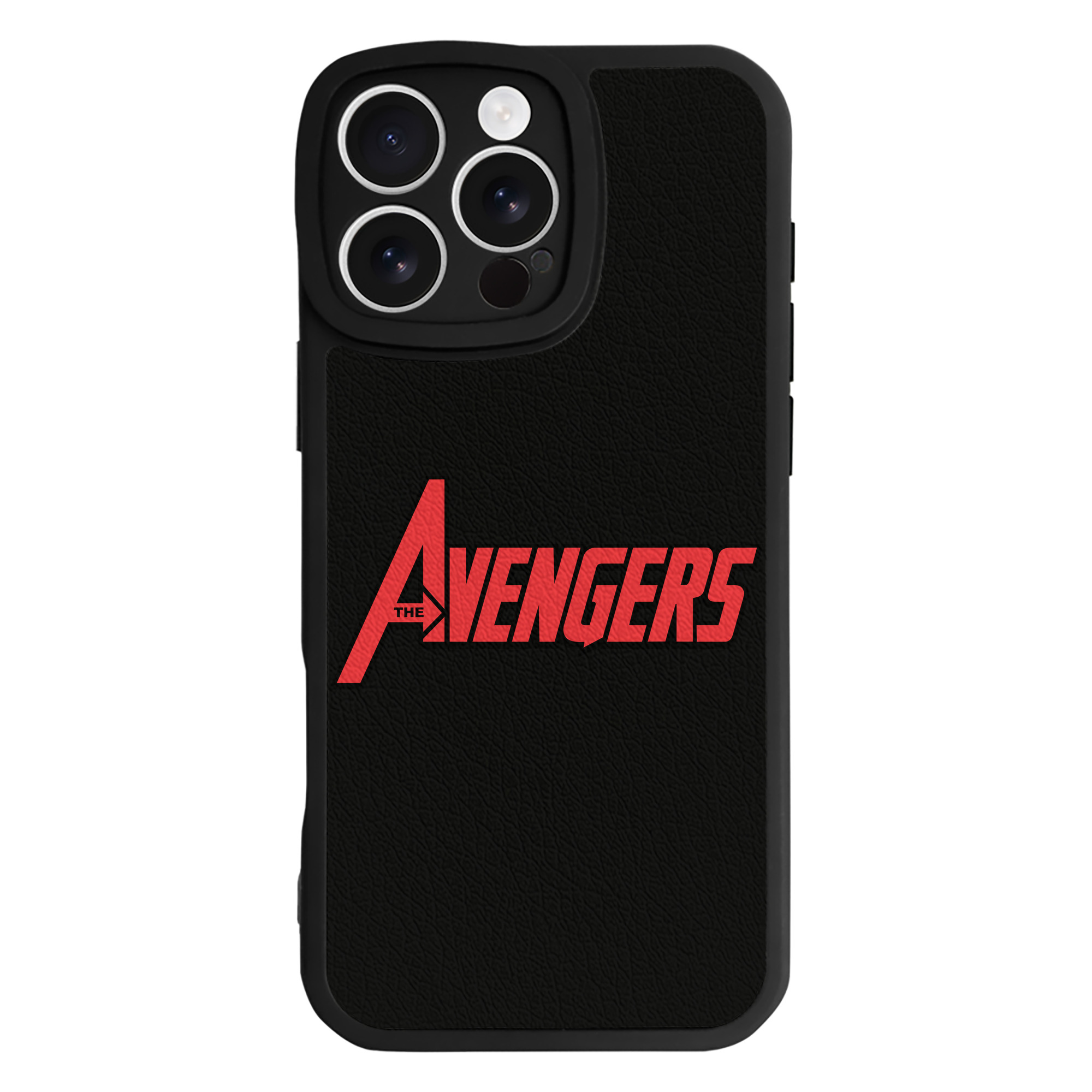 （画像用） アベンジャーズ The Avengers 【iPhone 16シリーズ対応】シリコンスマホケース（レザー調） 材質：シリコン